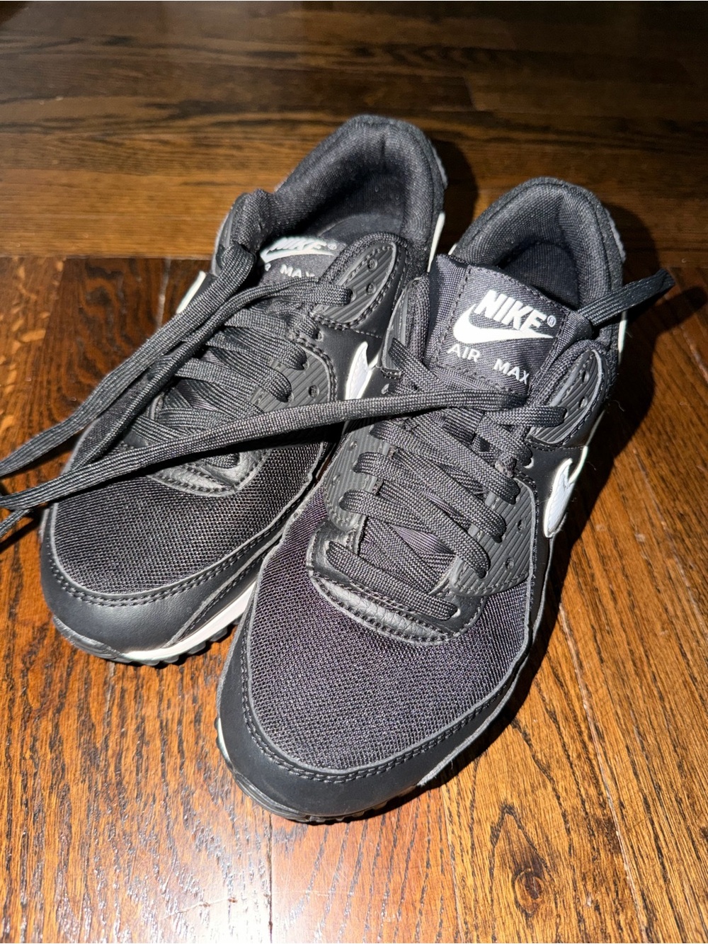 Women’s Nike Air Max 90 Black White Sneakers